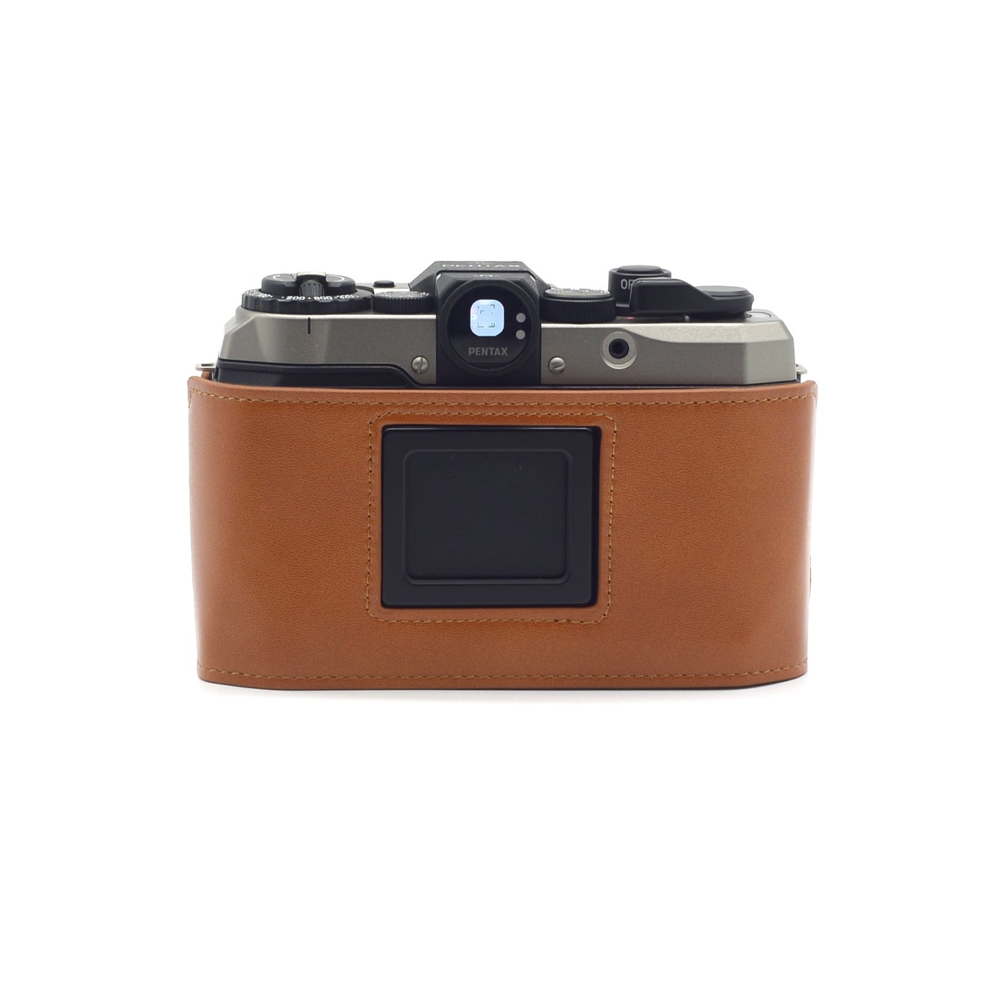 Handmade Real Leather Half Camera Case For Pentax 17, Free-shipping