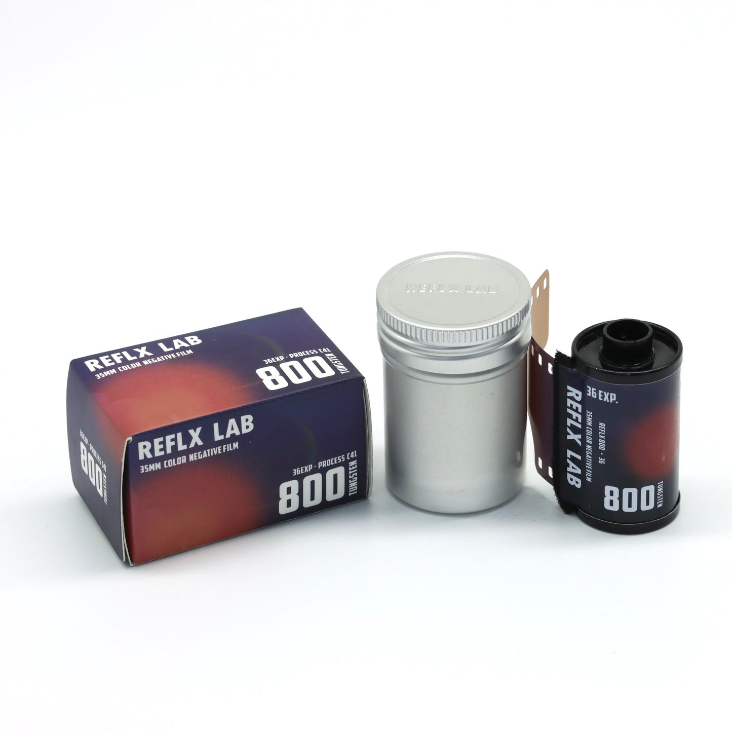 3 ROLLS REFLX LAB 800 TUNGSTEN COLOR FILM 36EXP