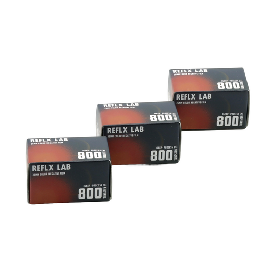 3 ROLLS REFLX LAB 800 TUNGSTEN COLOR FILM 36EXP