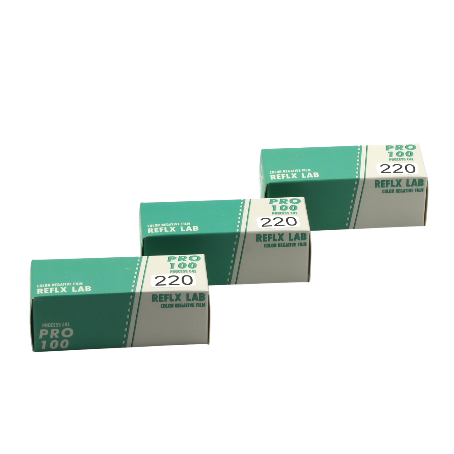 3 ROLLS REFLX LAB PRO100 COLOR FILM-220