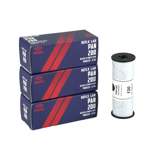 3-PACK REFLX LAB PAN200 INFRARED B&W FILM-120/220