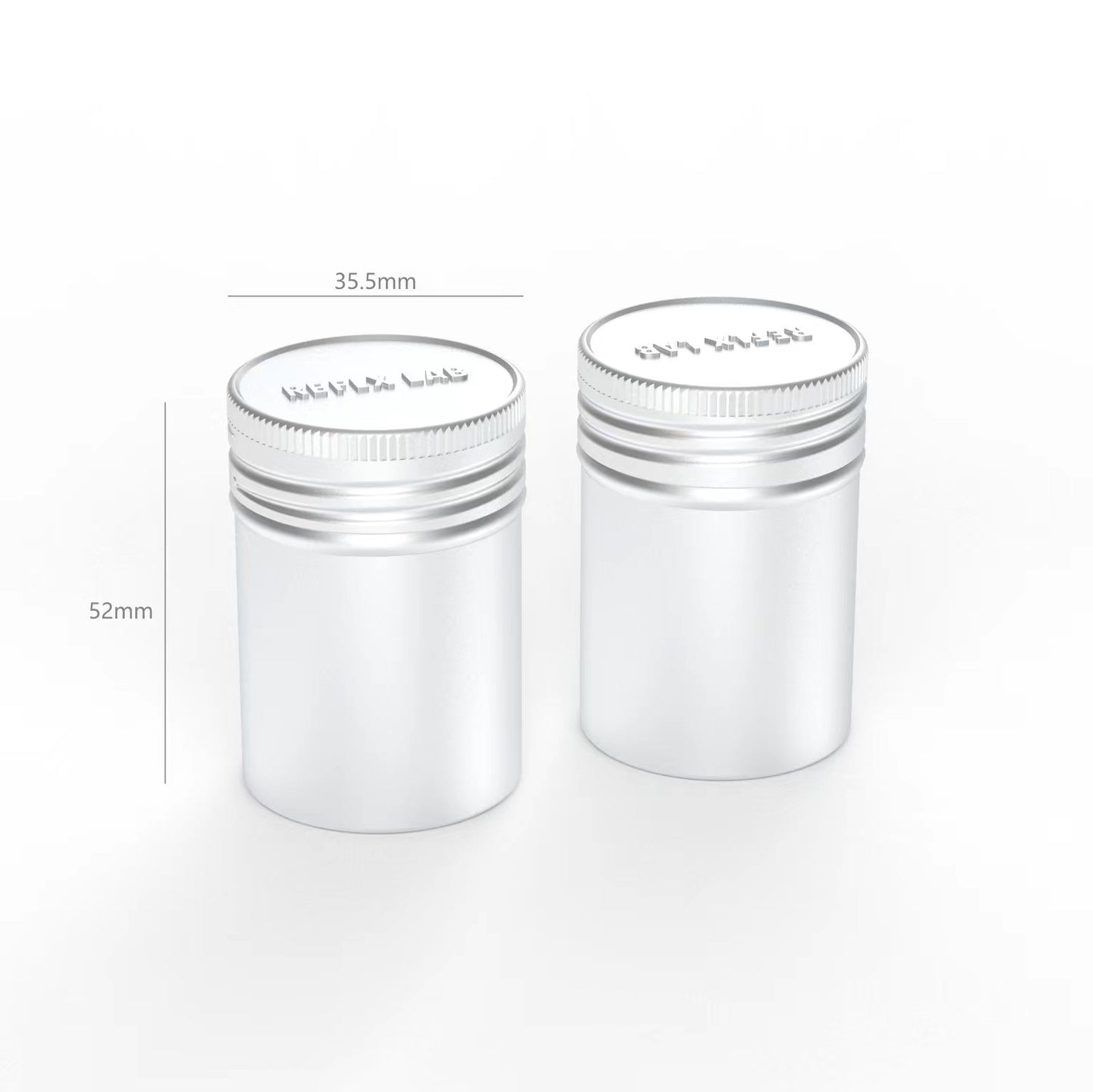 2x ALUMINUM FILM STORAGE CANISTERS