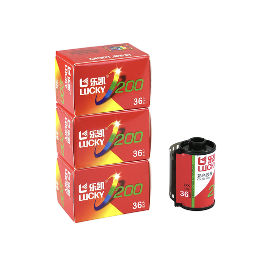3-PACK LUCKY COLOR 200 FILM C41 36EXP