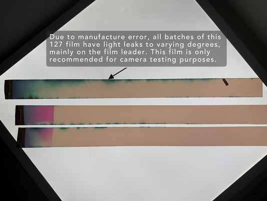 [FAULTY FILM] 3 ROLLS  REFLX LAB PRO100 127 COLOR NEGATIVE FILM