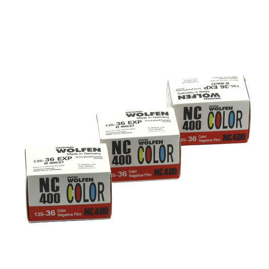 3 ROLLS ORWO NC400 C-41 COLOR FILM 36EXP