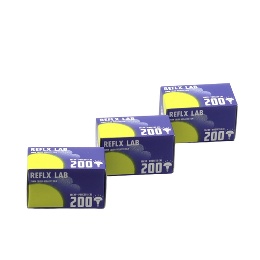 3 ROLLS REFLX LAB 200T TUNGSTEN COLOR FILM 36EXP