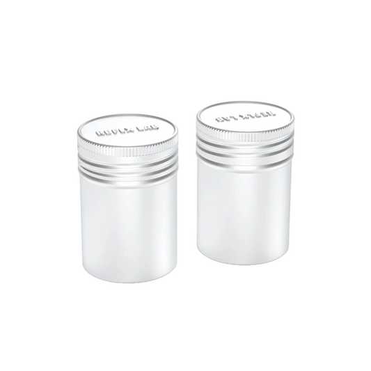 2x ALUMINUM FILM STORAGE CANISTERS