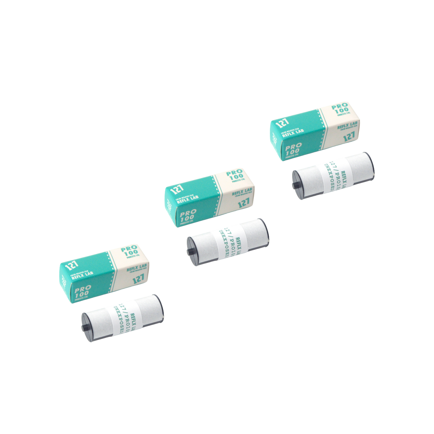[FAULTY FILM] 3 ROLLS  REFLX LAB PRO100 127 COLOR NEGATIVE FILM