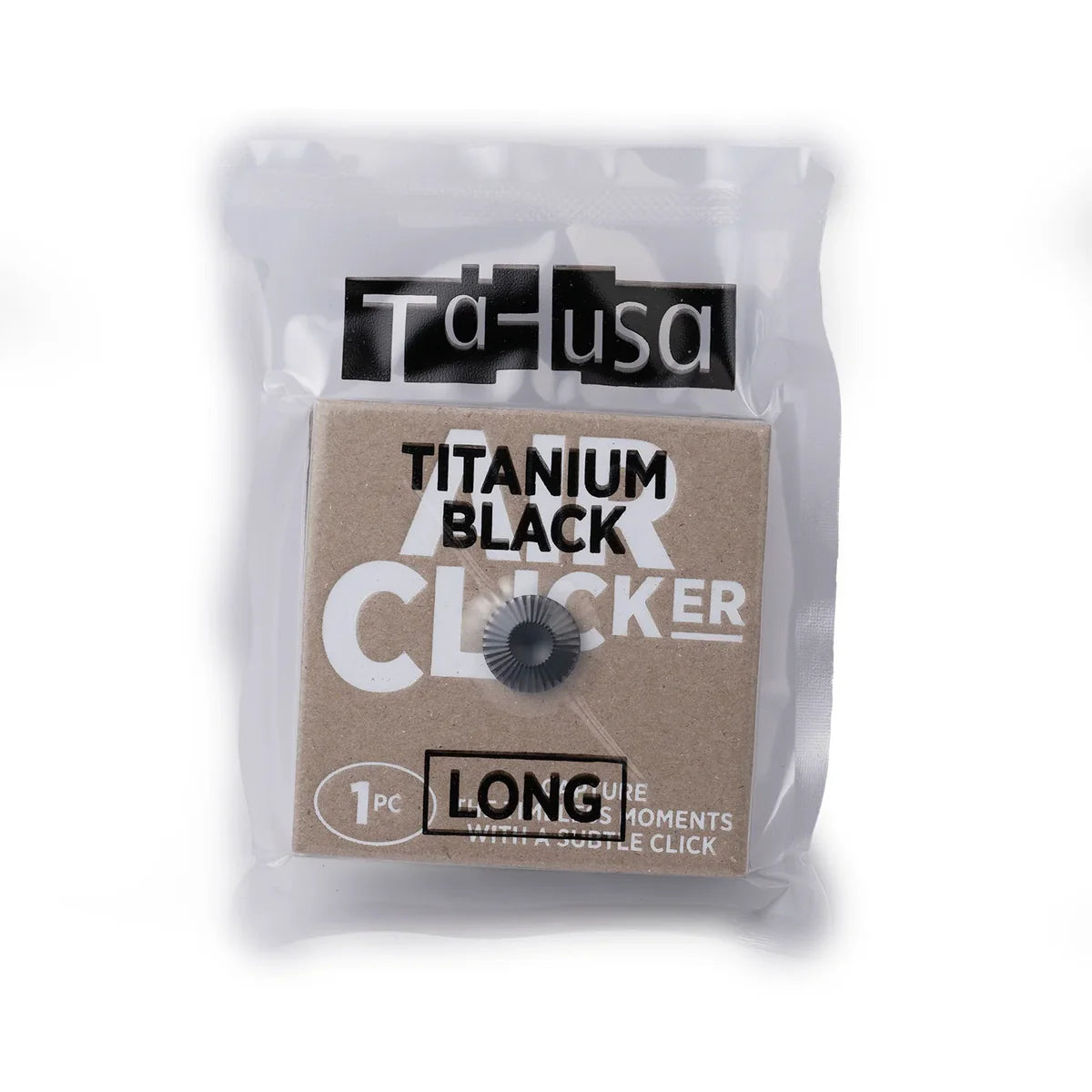 TAHUSA AIR CLICKER – SOFT RELEASW BUTTON (TITANIUM BLACK MATTE)