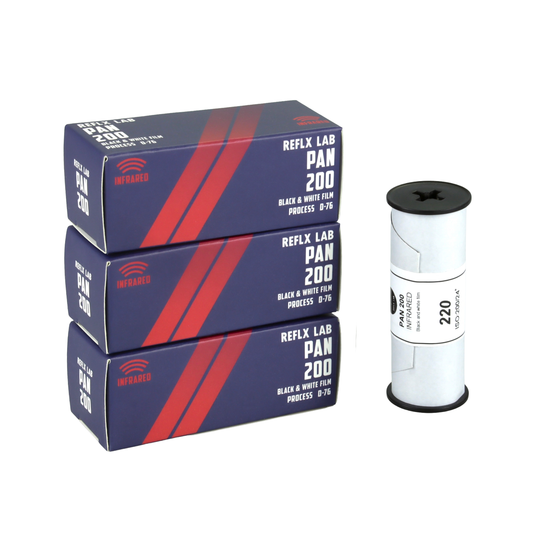 3-PACK REFLX LAB PAN200 INFRARED B&W FILM-120/220