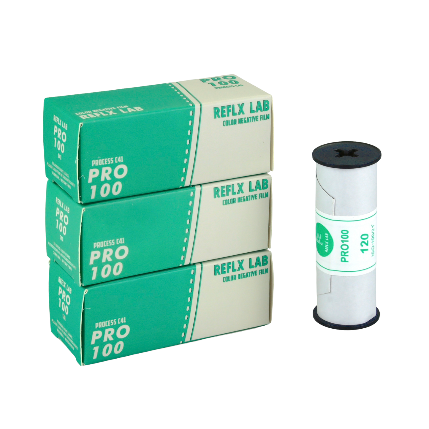 3 ROLLS REFLX LAB PRO100 C-41 COLOR FILM -120