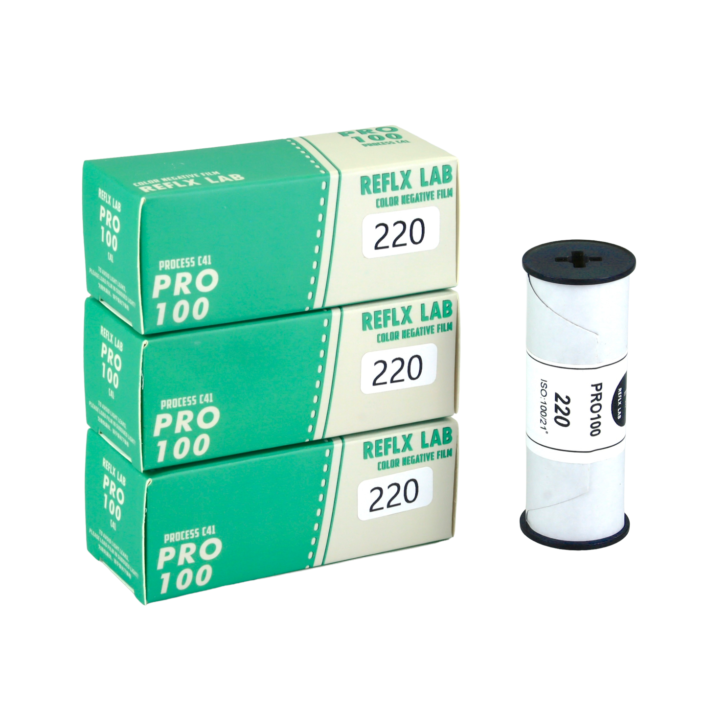 3 ROLLS REFLX LAB PRO100 COLOR FILM-220