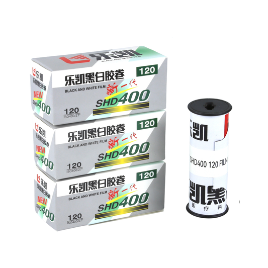 3-PACK LUCKY SHD400 BLACK AND WHITE FILM-120
